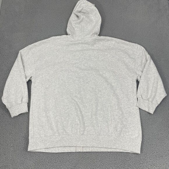 Old Navy Oversized Hoodie Women XL Gray Lightweight  Full Zip NWT - Picture 7 of 11